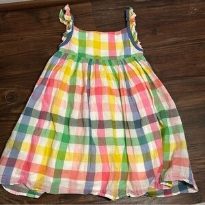 Mini Boden Yellow and Green Casual Dress